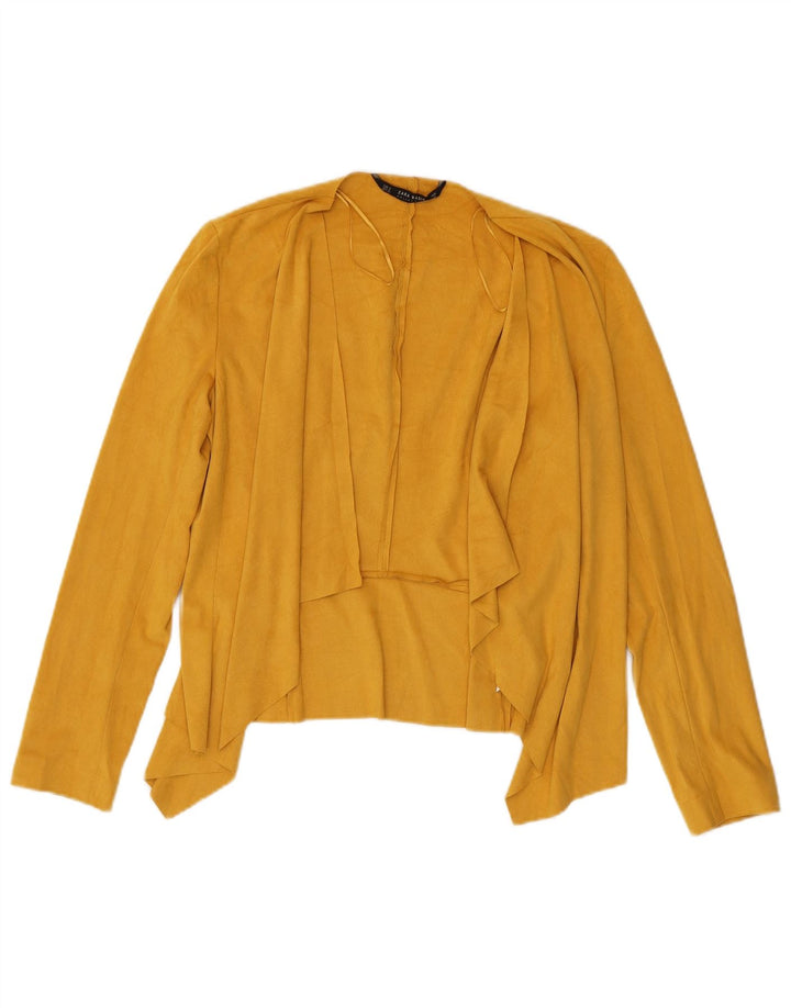 Женский кардиган Zara UK 10, маленький желтый полиэстер
