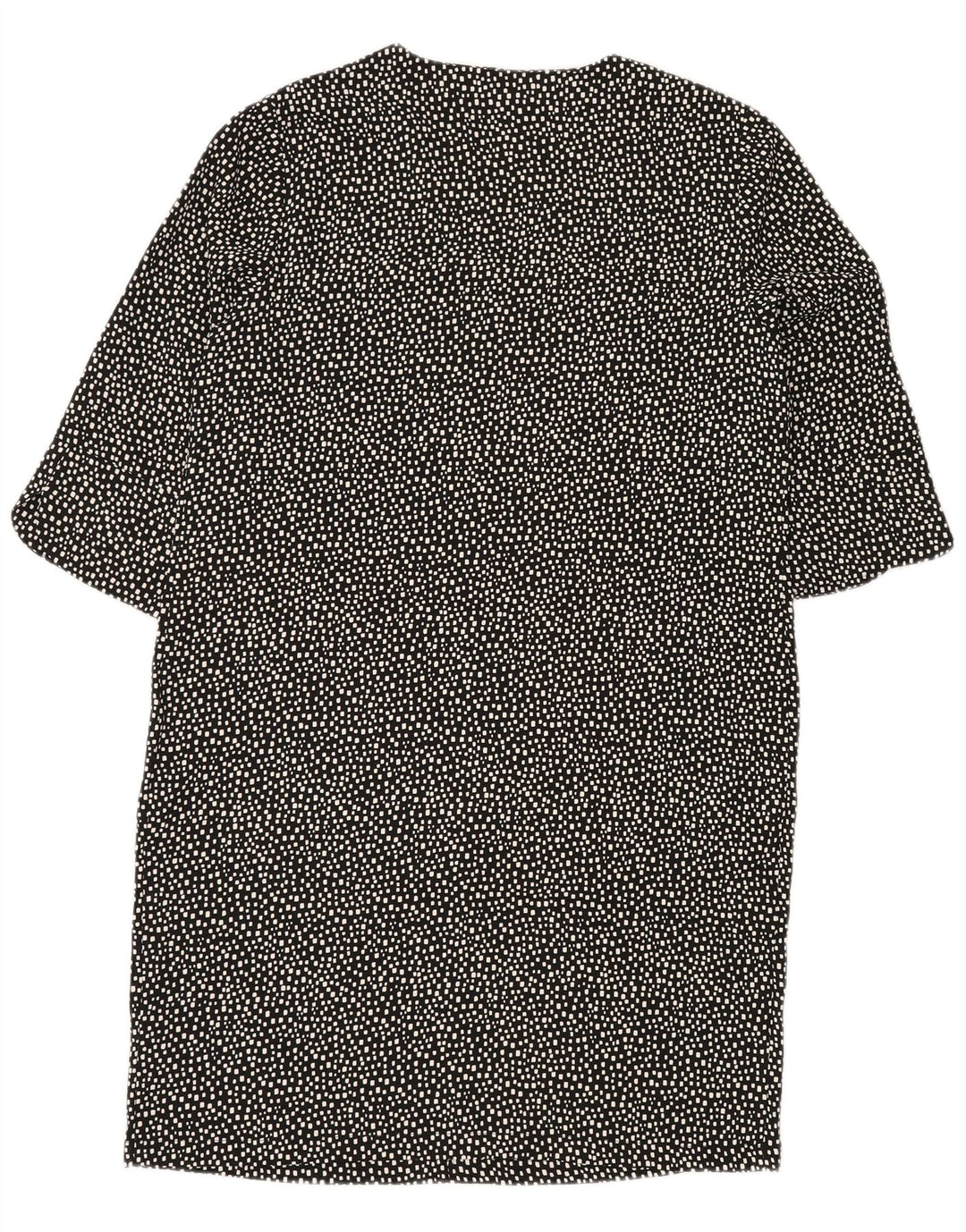 Женское платье прямого кроя MARKS & SPENCER UK 14, большой черный полиэстер с геометрическим рисунком