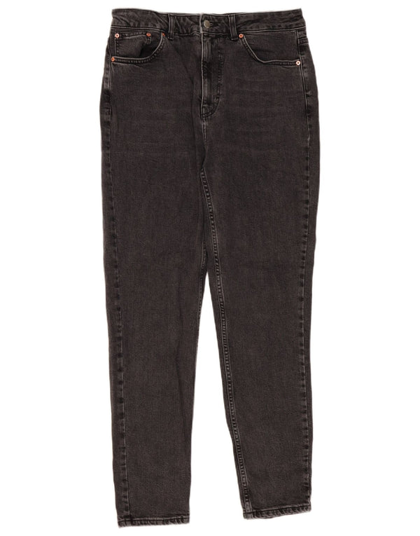 Женские узкие джинсы Topshop UK 14 Medium W30 L29, черный хлопок