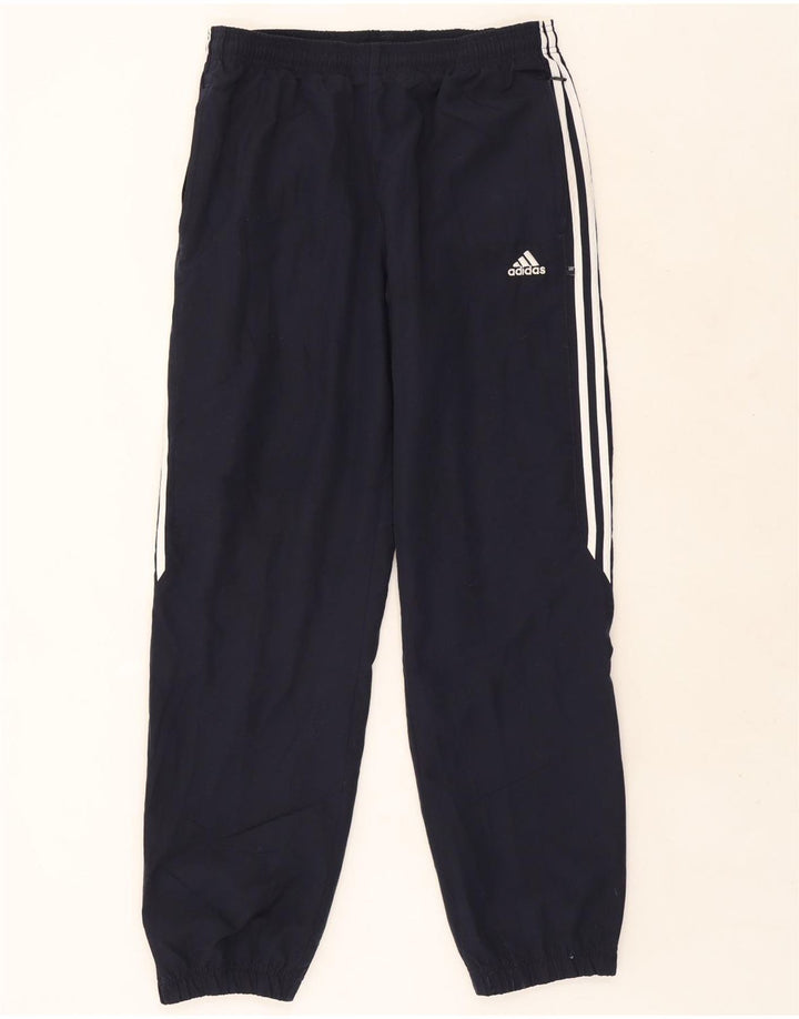 Мужские спортивные брюки Adidas Joggers среднего размера, темно-синие, полиэстер
