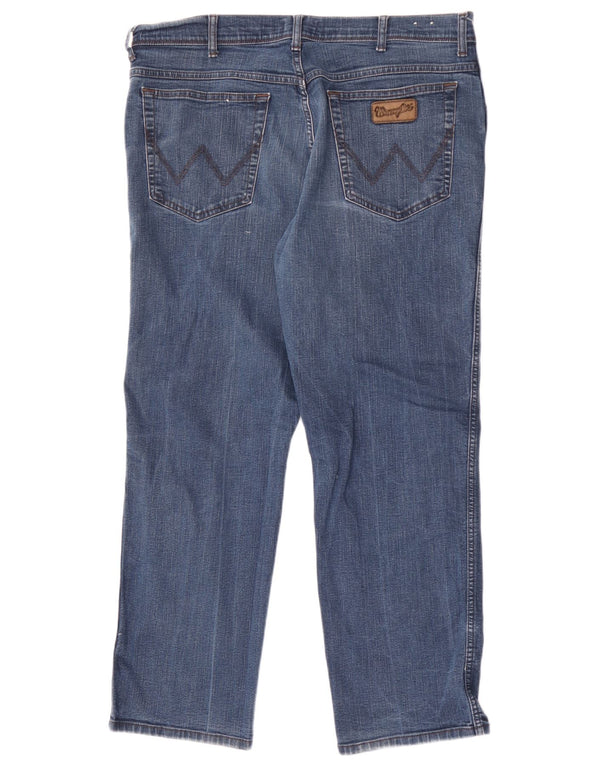 Мужские прямые джинсы Wrangler Texas W40 L30, синий хлопок