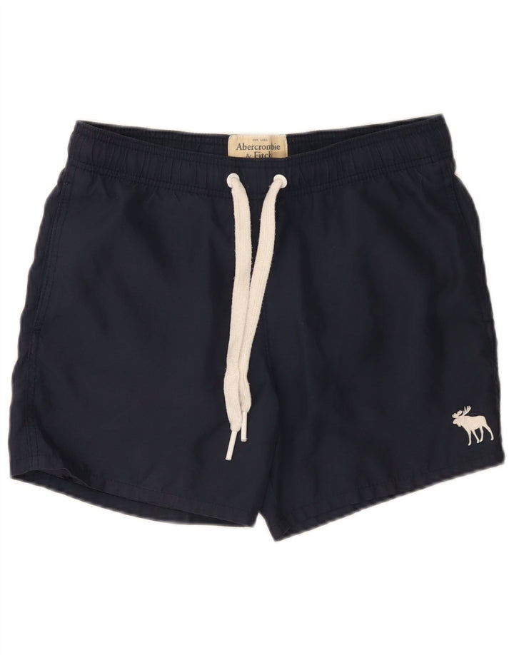 Мужские шорты для плавания Abercrombie & Fitch, маленькие, темно-синие, полиэстер