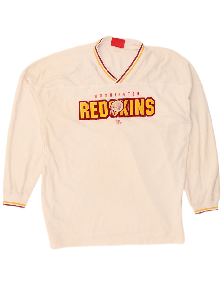 Мужская футболка NFL Washington Redskins с рисунком с длинным рукавом XL, белая