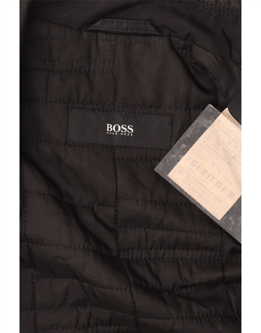 Мужское пальто HUGO BOSS IT 48 Medium Black Polyester