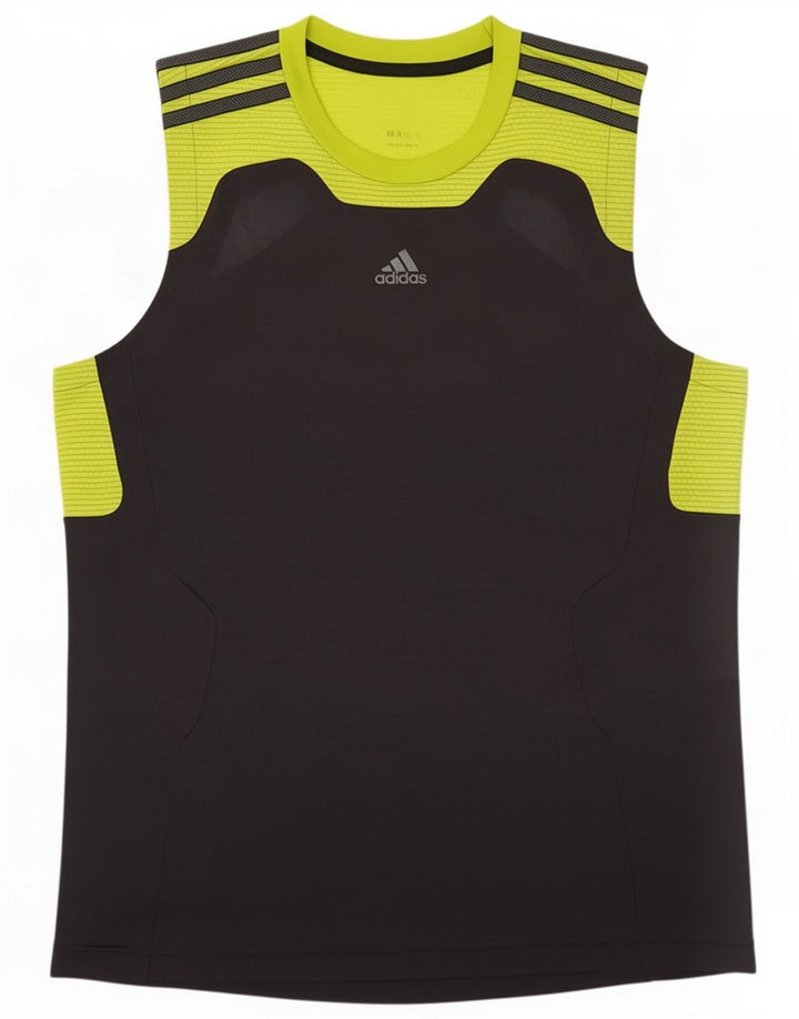 Майка Adidas для мальчиков 13-14 лет, серая, с цветными блоками
