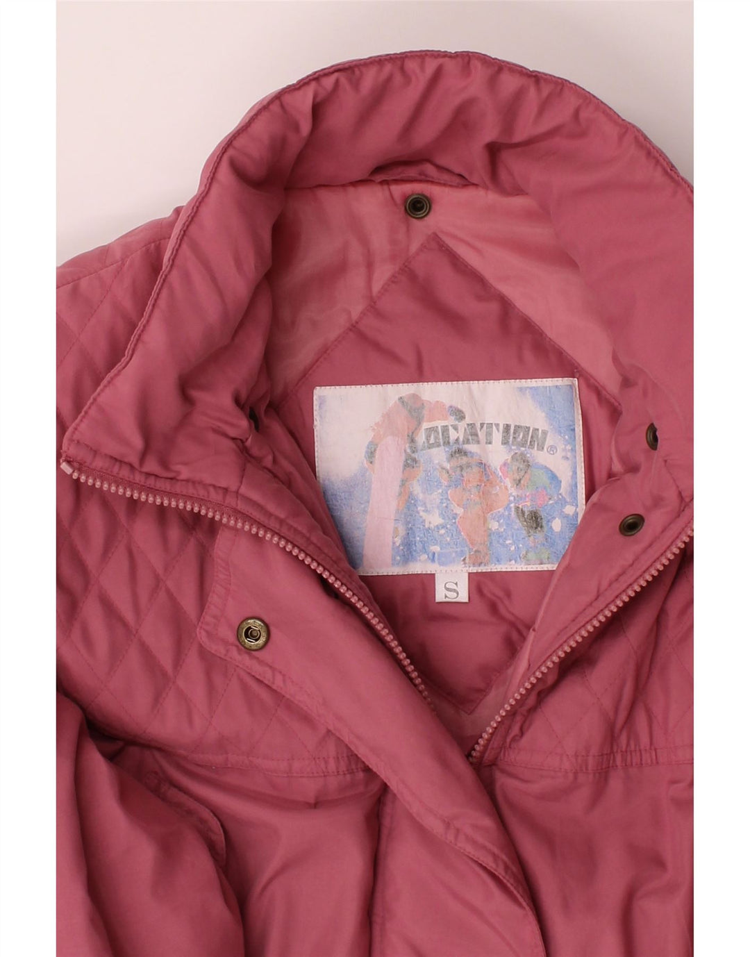 VINTAGE Womens Oversized Windbreaker Jacket UK 10 Small Pink Polyester Vintage Vintage and Second-Hand Vintage from Messina Hembry 