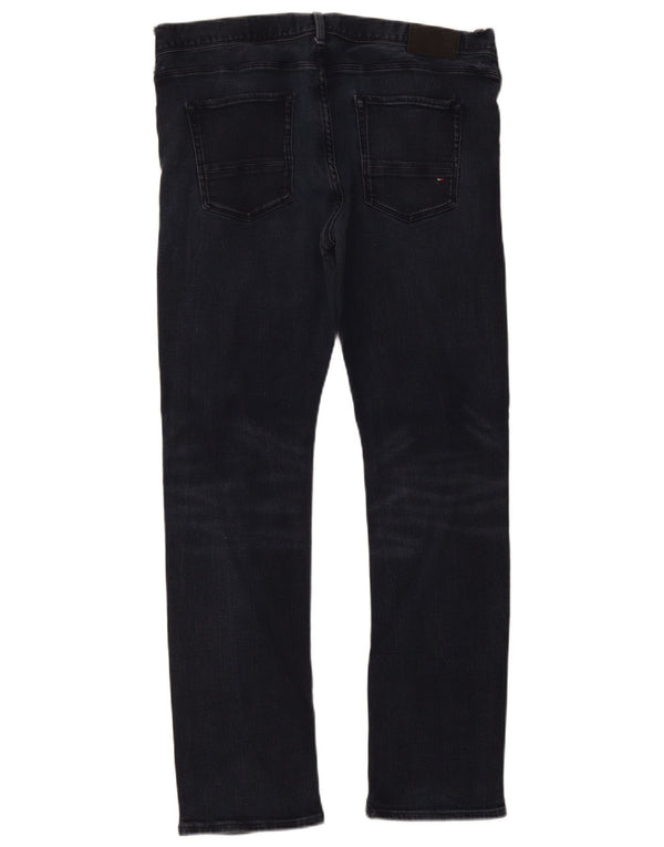 Tommy Hilfiger Mens Denton Straight Jeans W36 L32 Navy Blue Cotton