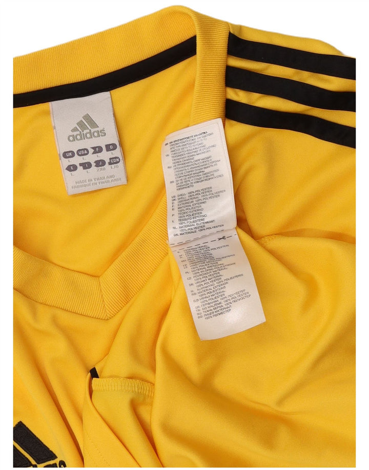 Мужская футболка Adidas Climalite, большой желтый полиэстер