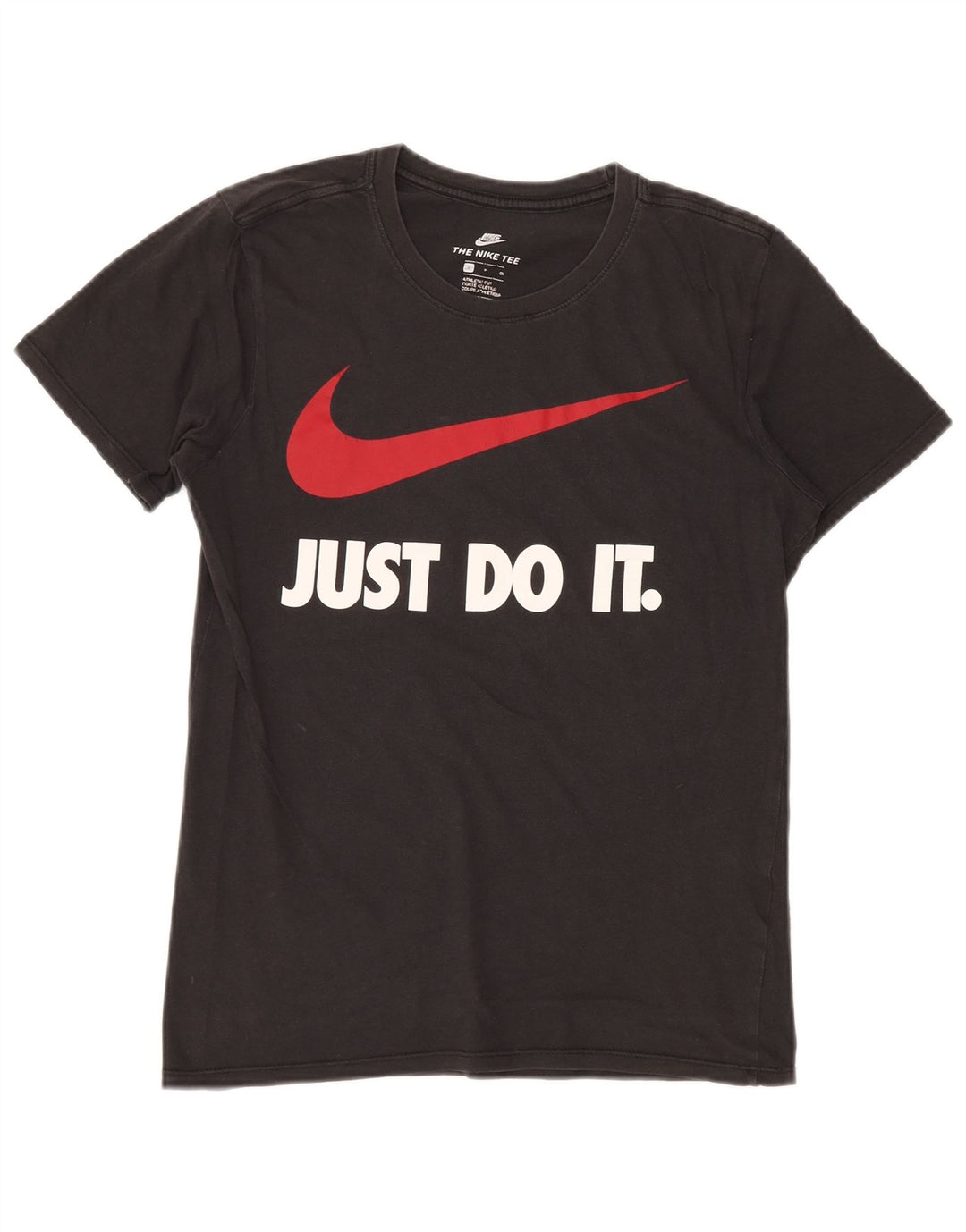 Мужская футболка спортивного кроя с рисунком NIKE, маленький черный цвет