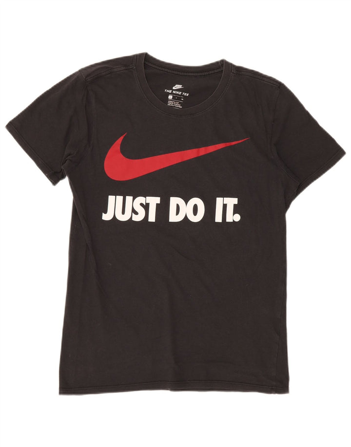 Мужская футболка спортивного кроя с рисунком NIKE, маленький черный цвет