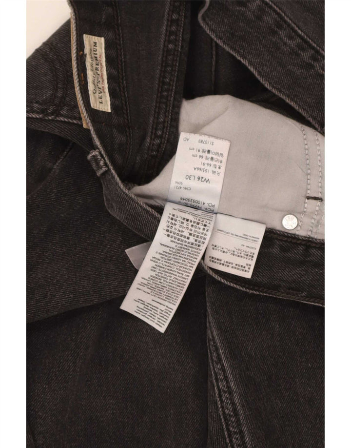 Женские зауженные джинсы Levi's Dad W26 L30, серый хлопок