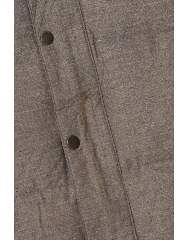 Мужская стеганая куртка VANS с капюшоном UK 38, средний серый нейлон