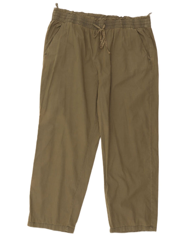 Женские прямые брюки чинос Marks & Spencer UK 18 XL W36 L26 хаки