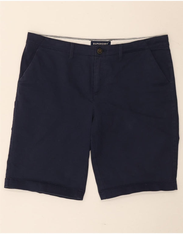 Женские шорты чинос Superdry UK 12 Medium W34 Темно-синие, хлопок