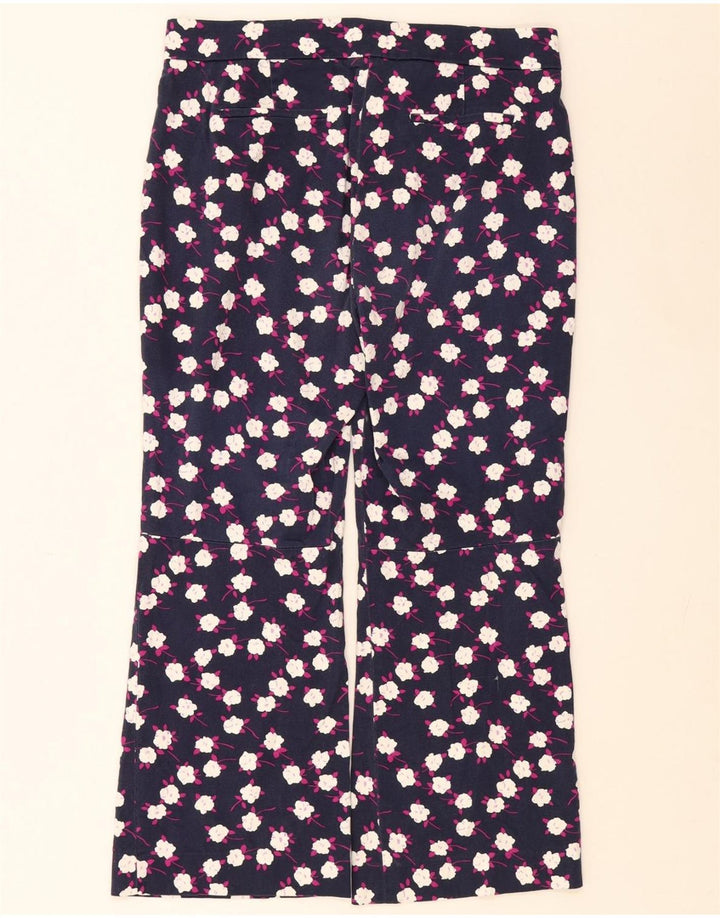 J. CREW Womens Hayden Cropped Trousers US 8 Medium W32 L24 Navy Blue Vintage J. Crew and Second-Hand J. Crew from Messina Hembry 