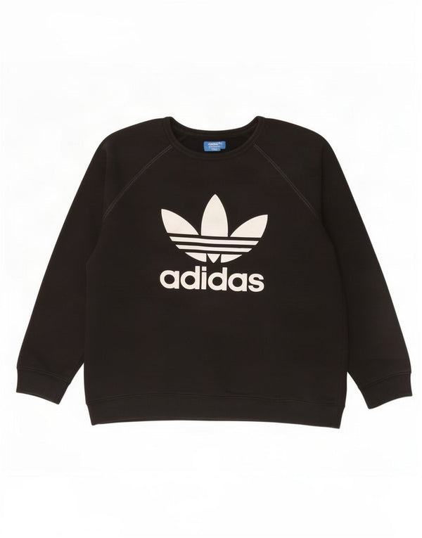 Женский свитер Adidas UK 18 XL, черный хлопок