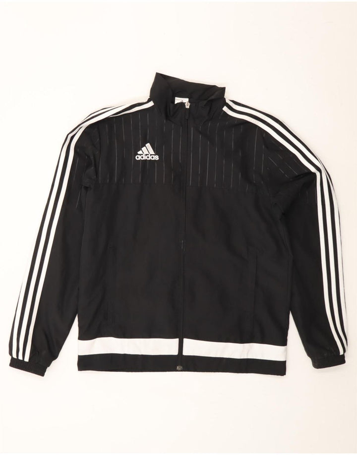 Мужской спортивный костюм ADIDAS, верхняя куртка, маленький черный полиэстер с цветными блоками