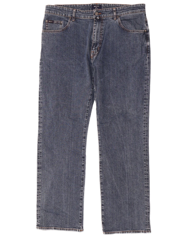 Мужские прямые джинсы Gant Jason Regular Fit W38 L32, синий хлопок