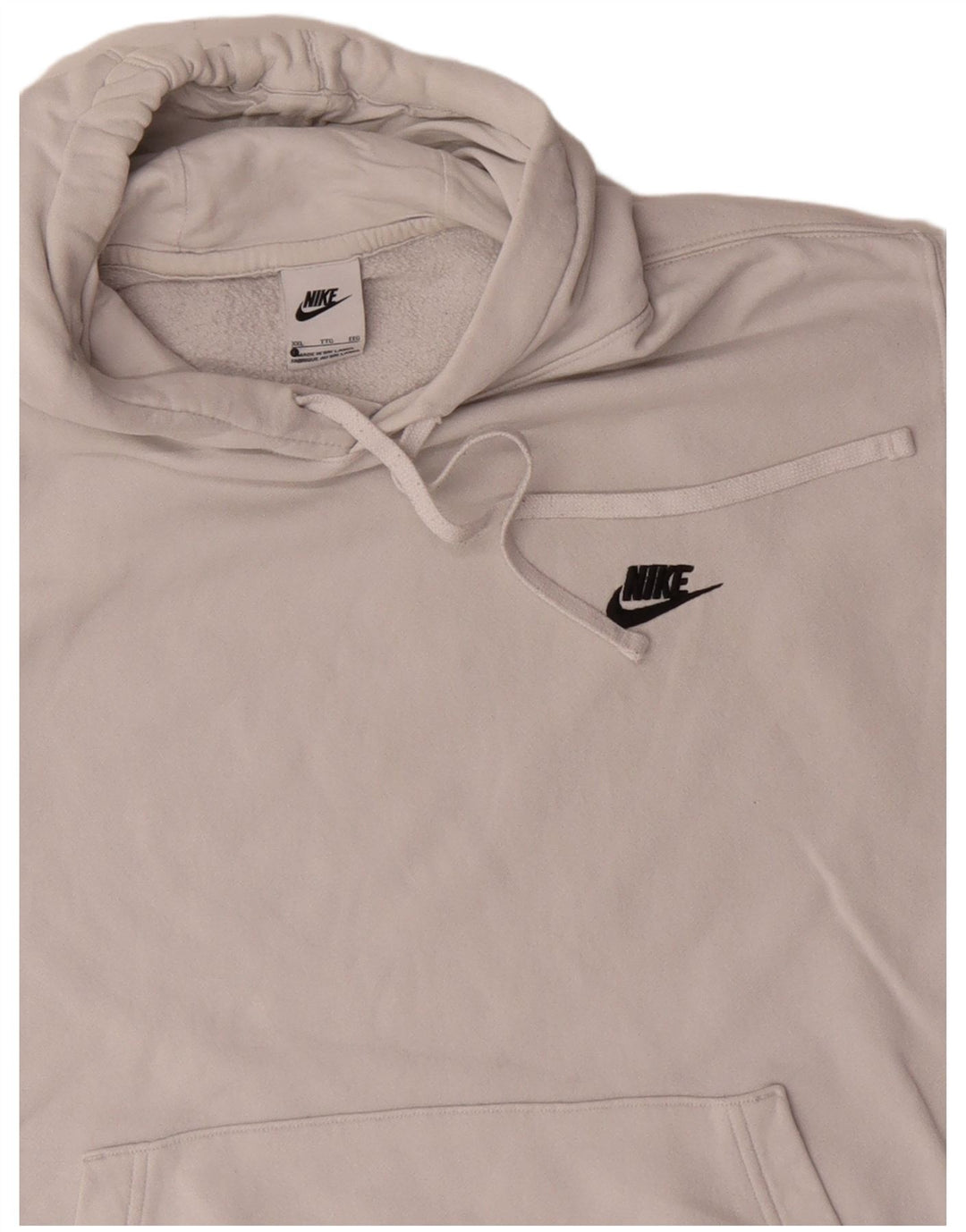 Мужской джемпер с капюшоном Nike 2XL, белый хлопок