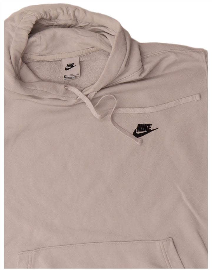 Мужской джемпер с капюшоном Nike 2XL, белый хлопок