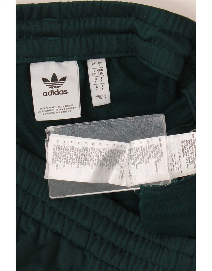 Мужские спортивные брюки Adidas, большие зеленые из полиэстера
