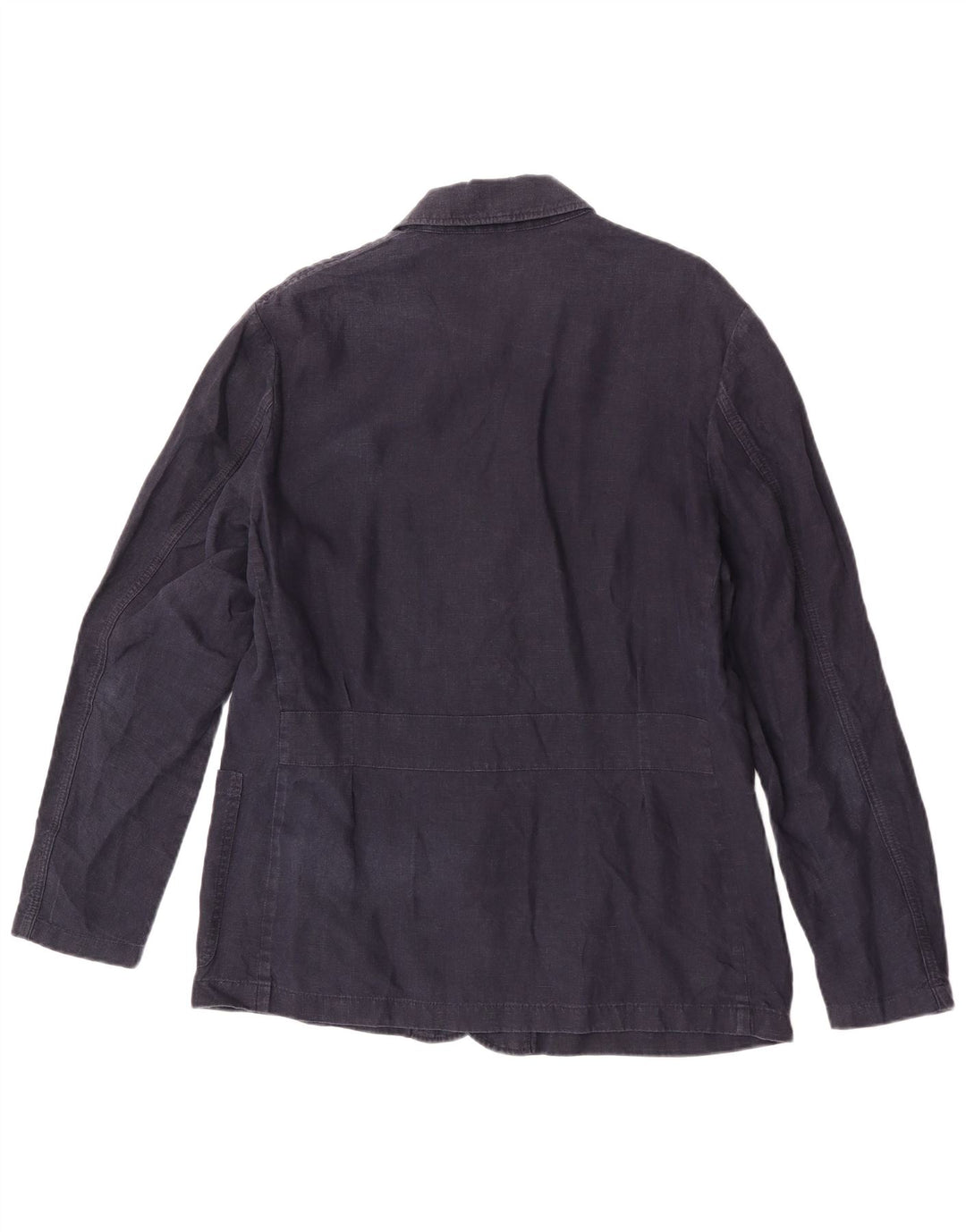 Мужская куртка Massimo Dutti UK 40, большая, темно-синяя, льняная
