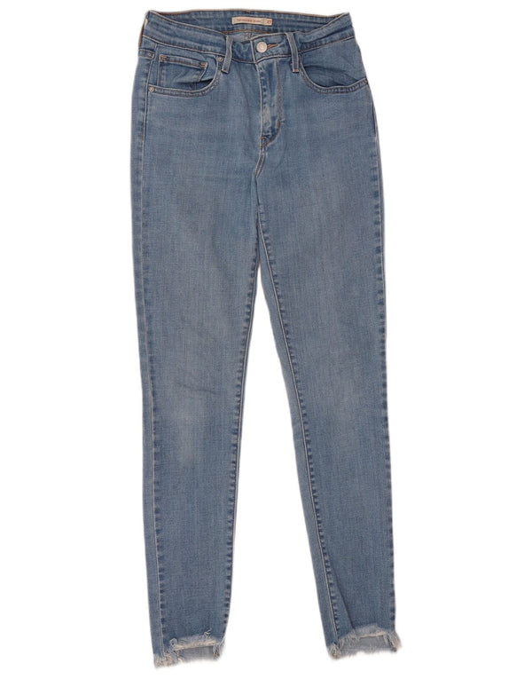 Женские джинсы скинни Levi's 721 с высокой посадкой W27 L32, синие, хлопок