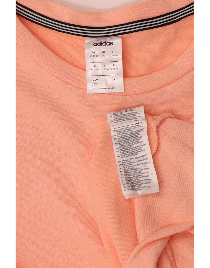 Женский джемпер-толстовка Adidas Regular Fit UK 20/22 XL, розовый полиэстер