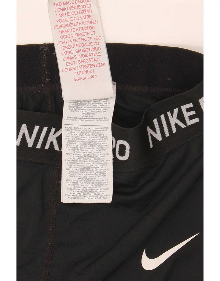 Женские леггинсы с рисунком Nike UK 4 XS, черный полиэстер