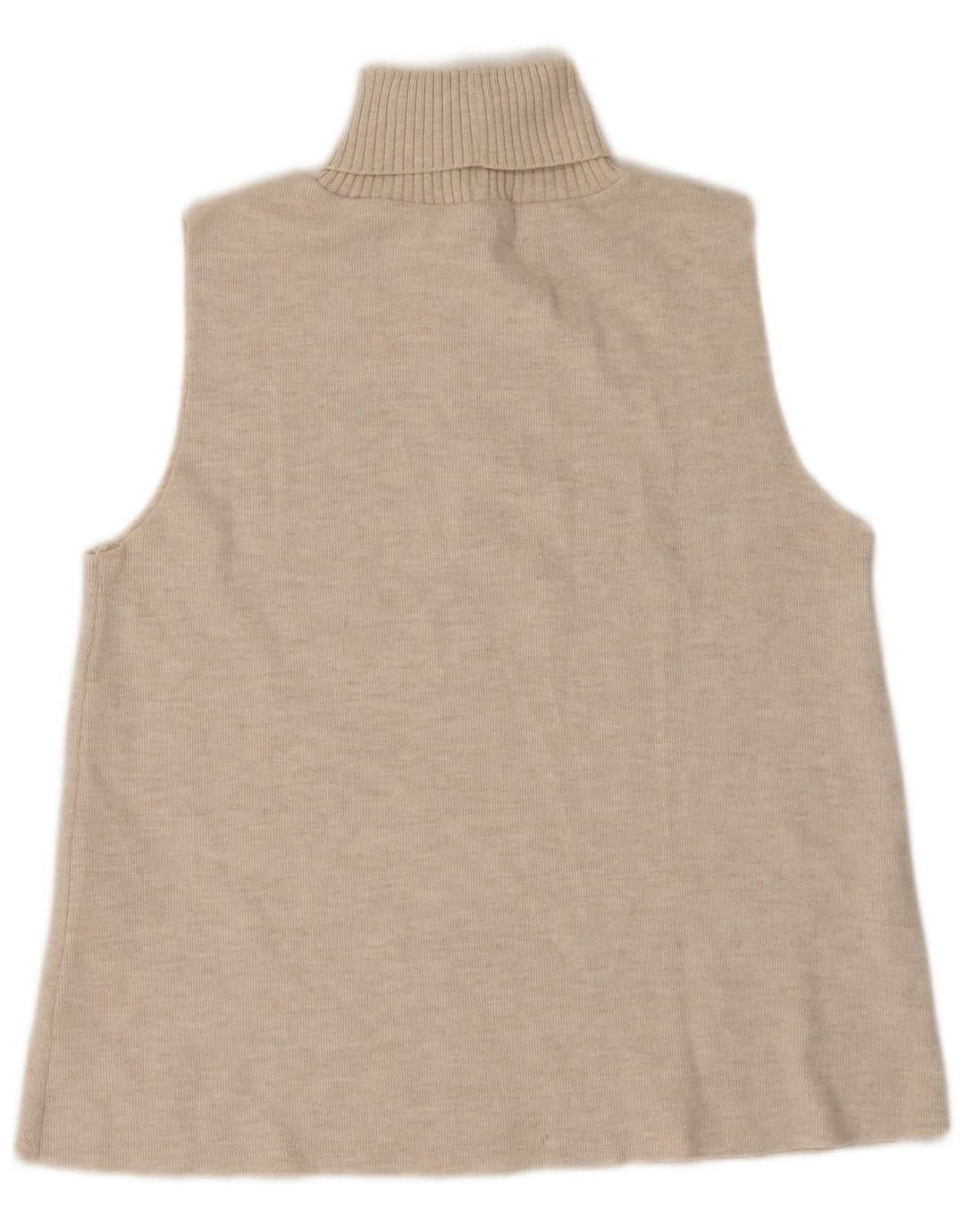Женская майка Zara Vest UK 14, большой размер, бежевый полиэстер