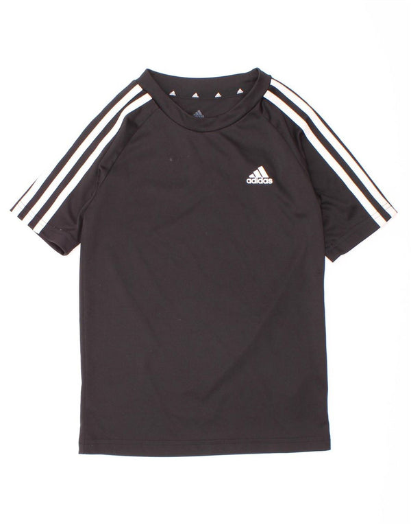 Футболка Adidas для мальчиков Aeroready, топ 7-8 лет, черный полиэстер