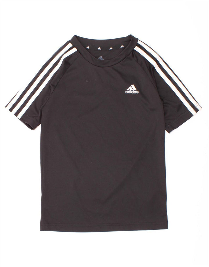 Футболка Adidas для мальчиков Aeroready, топ 7-8 лет, черный полиэстер