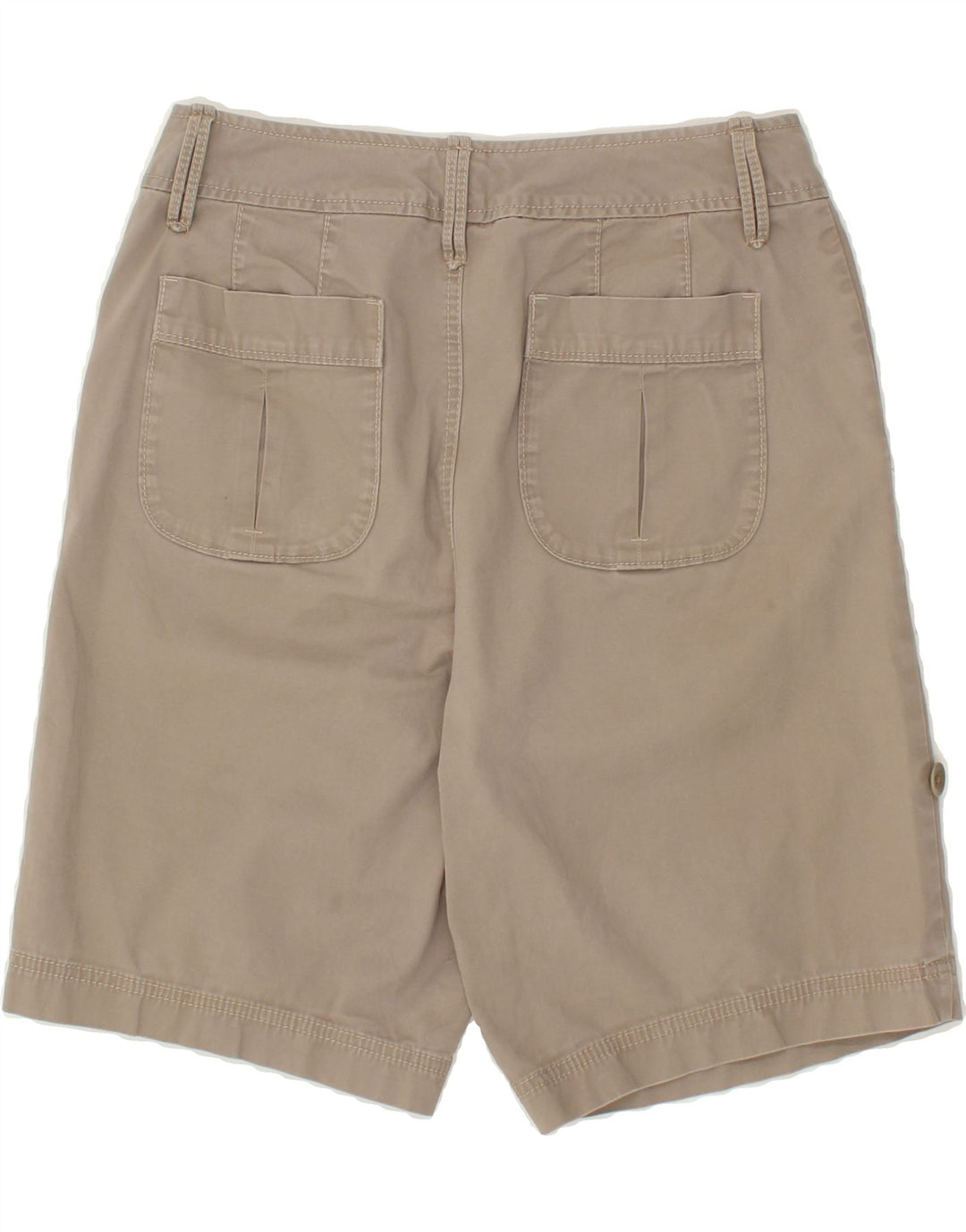 EDDIE BAUER Womens Blakely Fit Chino Shorts US 8 Medium W27  Grey Cotton Vintage Eddie Bauer and Second-Hand Eddie Bauer from Messina Hembry 