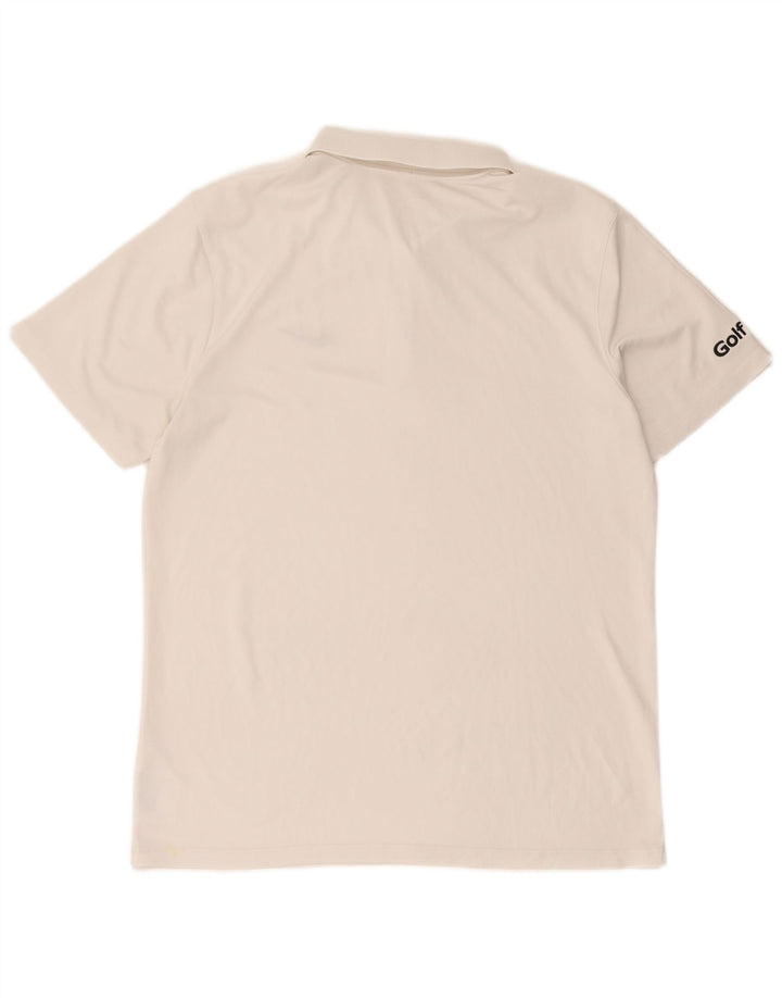 Мужская рубашка-поло Nike Dri Fit, большая белая полиэстер