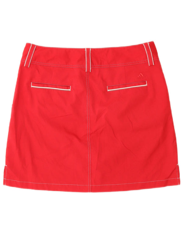 Женская мини-юбка Adidas Climacool US 8 Medium W30 Красный полиэстер