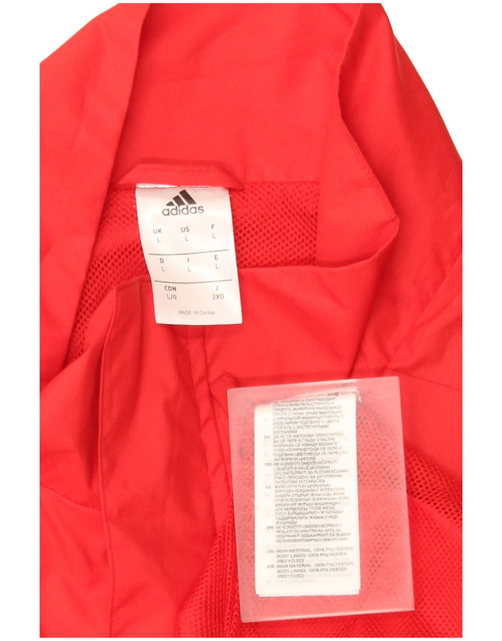 Adidas Mens Munster Rugby Графический пуловер Спортивный костюм Верхняя куртка Большая красная