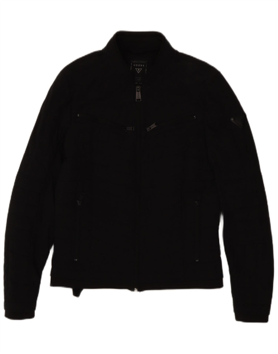 GUESS Mens Padded Jacket UK 36 Small Black Polyester