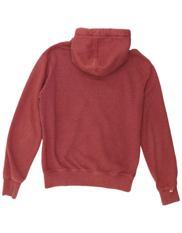 Мужской свитер с капюшоном на молнии Superdry 2XL Темно-бордовый хлопок