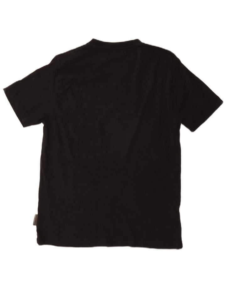 Женская футболка с рисунком French Connection Top UK 14, средний черный хлопок