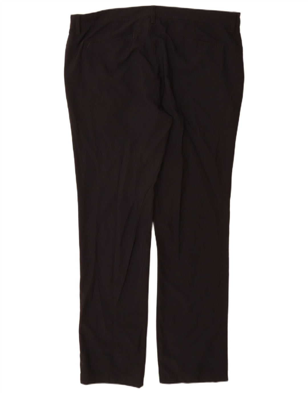 ADIDAS Mens Slim Chino Trousers W38 L32 Black Polyester