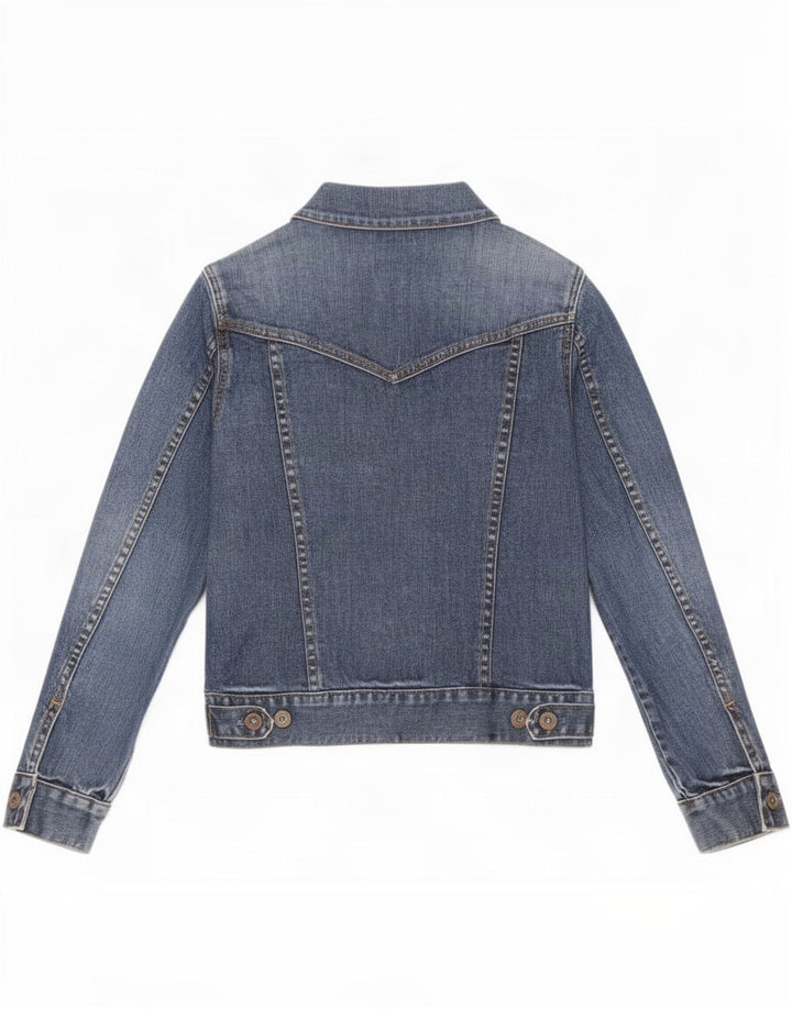 Женская джинсовая куртка Gap Petite UK 10, маленькая синяя, хлопок