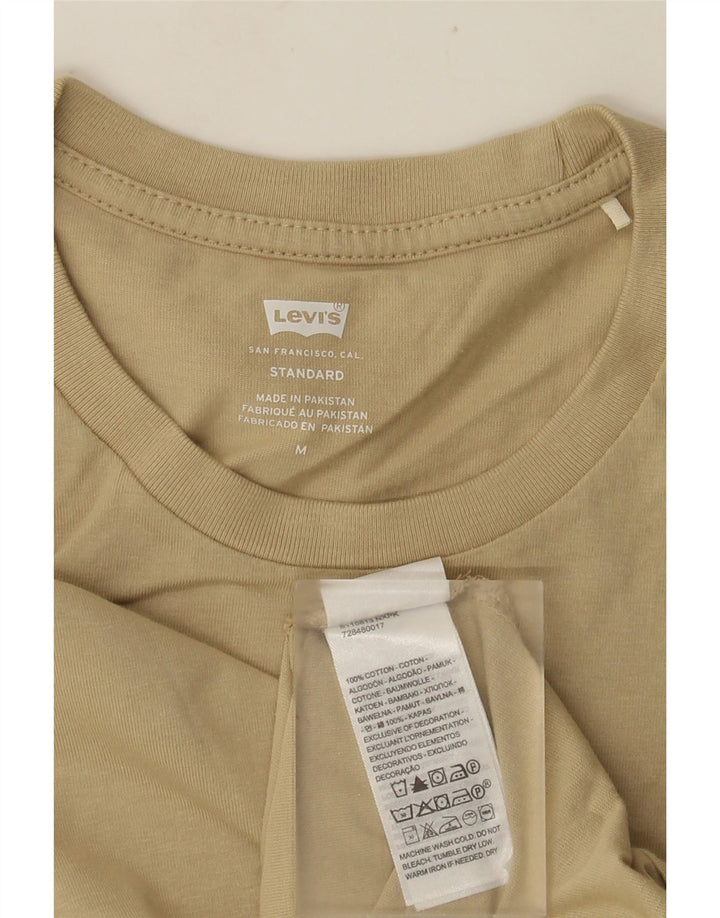 Мужской стандартный топ LEVI'S с длинным рукавом, средний, бежевый, хлопок