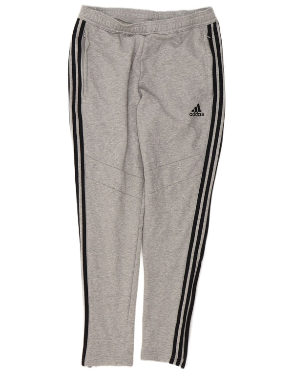 Мужские спортивные брюки Adidas среднего серого цвета, хлопок