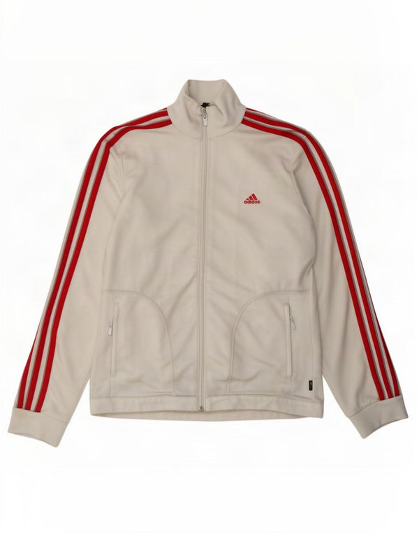 Женский спортивный костюм Adidas Top Jacket UK 16, большой белый полиэстер
