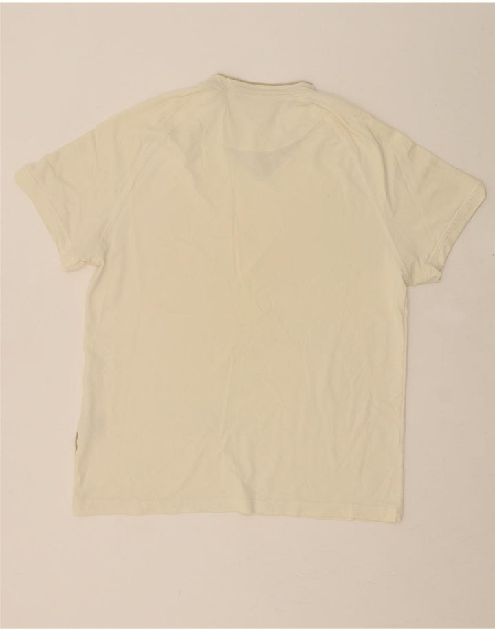TRUSSARDI JEANS Mens T-Shirt Top Large Beige Polyamide Vintage Trussardi Jeans and Second-Hand Trussardi Jeans from Messina Hembry 