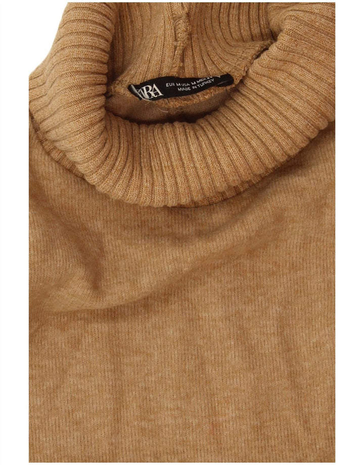 Женская майка без рукавов Zara UK 14, средний бежевый полиэстер