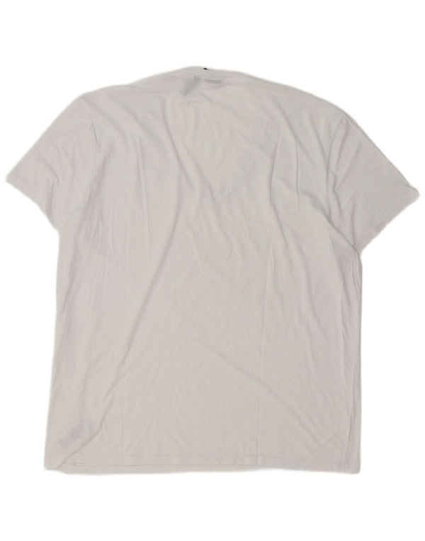 G-Star Mens T-Shirt Top 2XL White Cotton