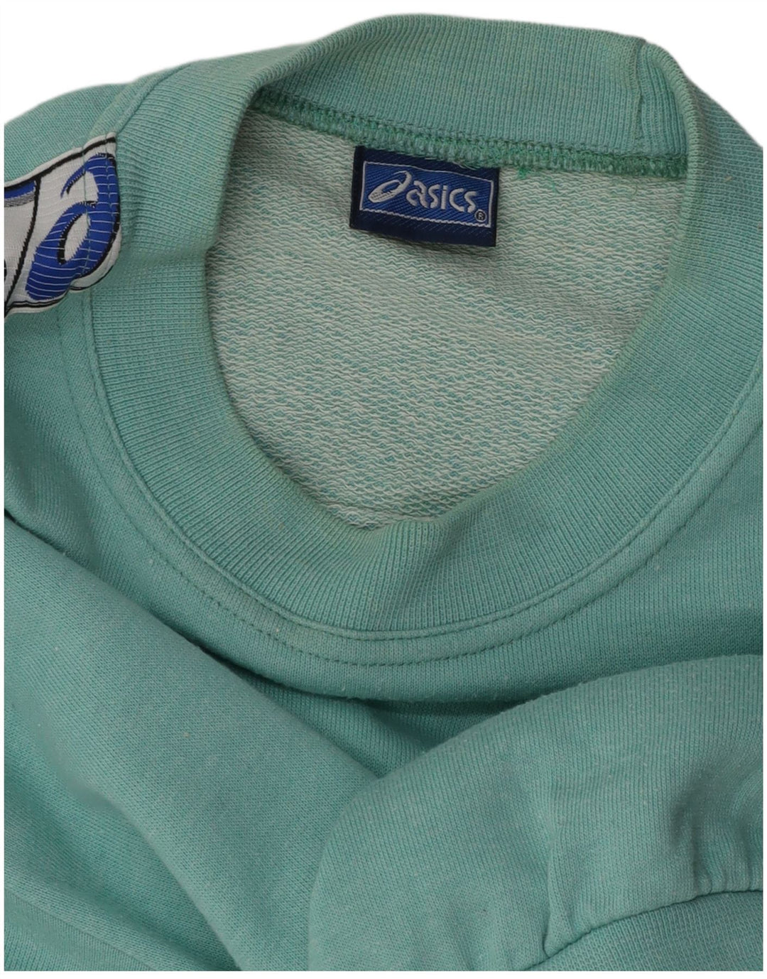 Мужская футболка с рисунком Asics, средний бирюзовый цвет