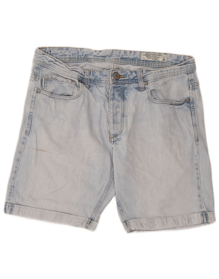 Мужские джинсовые шорты Jack & Jones, большие размеры, W34, синие, хлопок