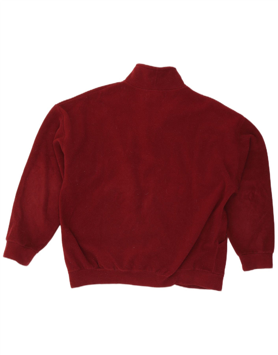 Винтажная мужская флисовая куртка UK 42 XL темно-бордовый полиэстер